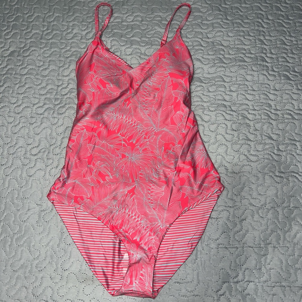 Prana Jess reversible one piece swimsuit bathing suit swimwear Beach summer pink - Picture 10 of 13